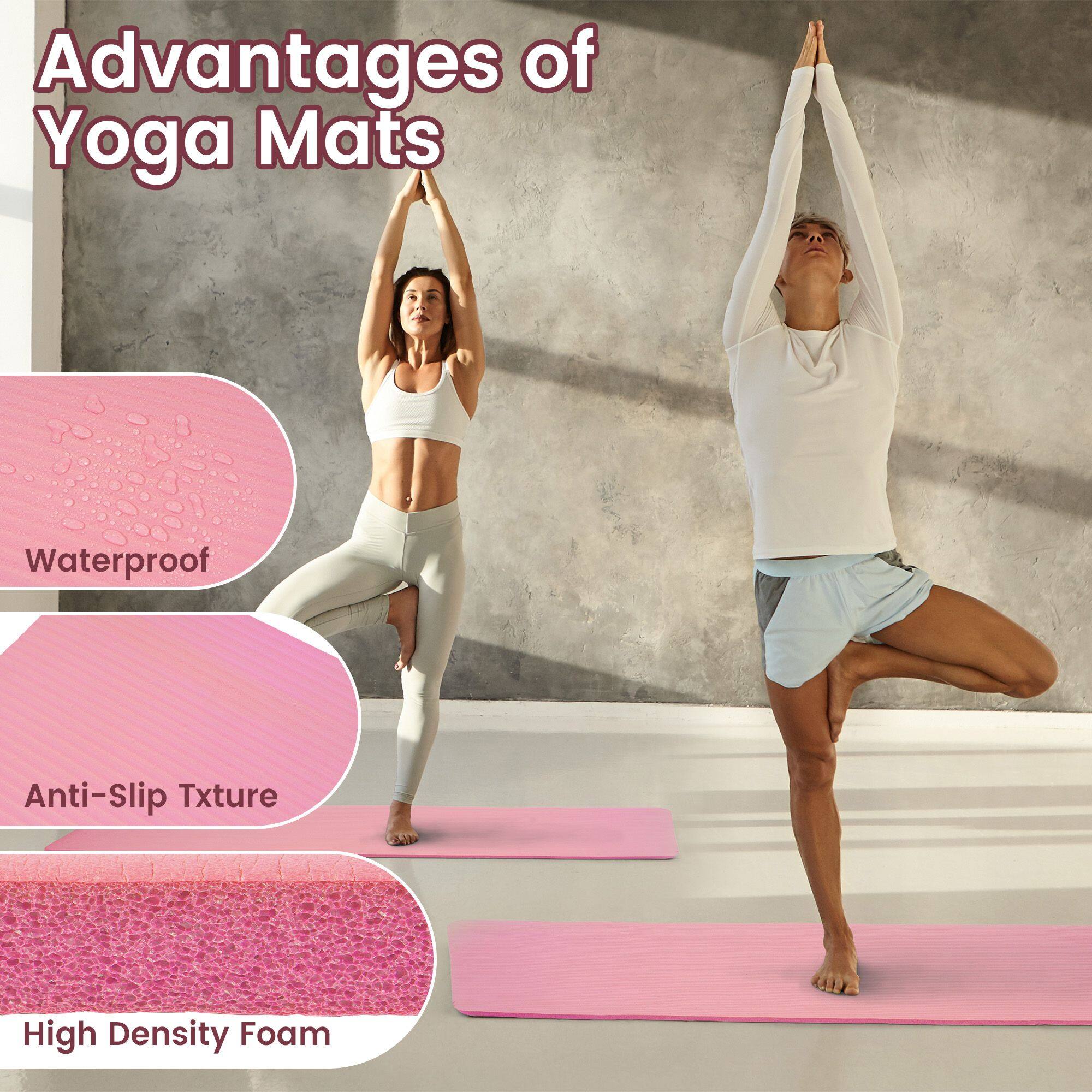 Advantages of Yoga Mats

- Waterproof
- Anti-Slip Texture
- High Density Foam