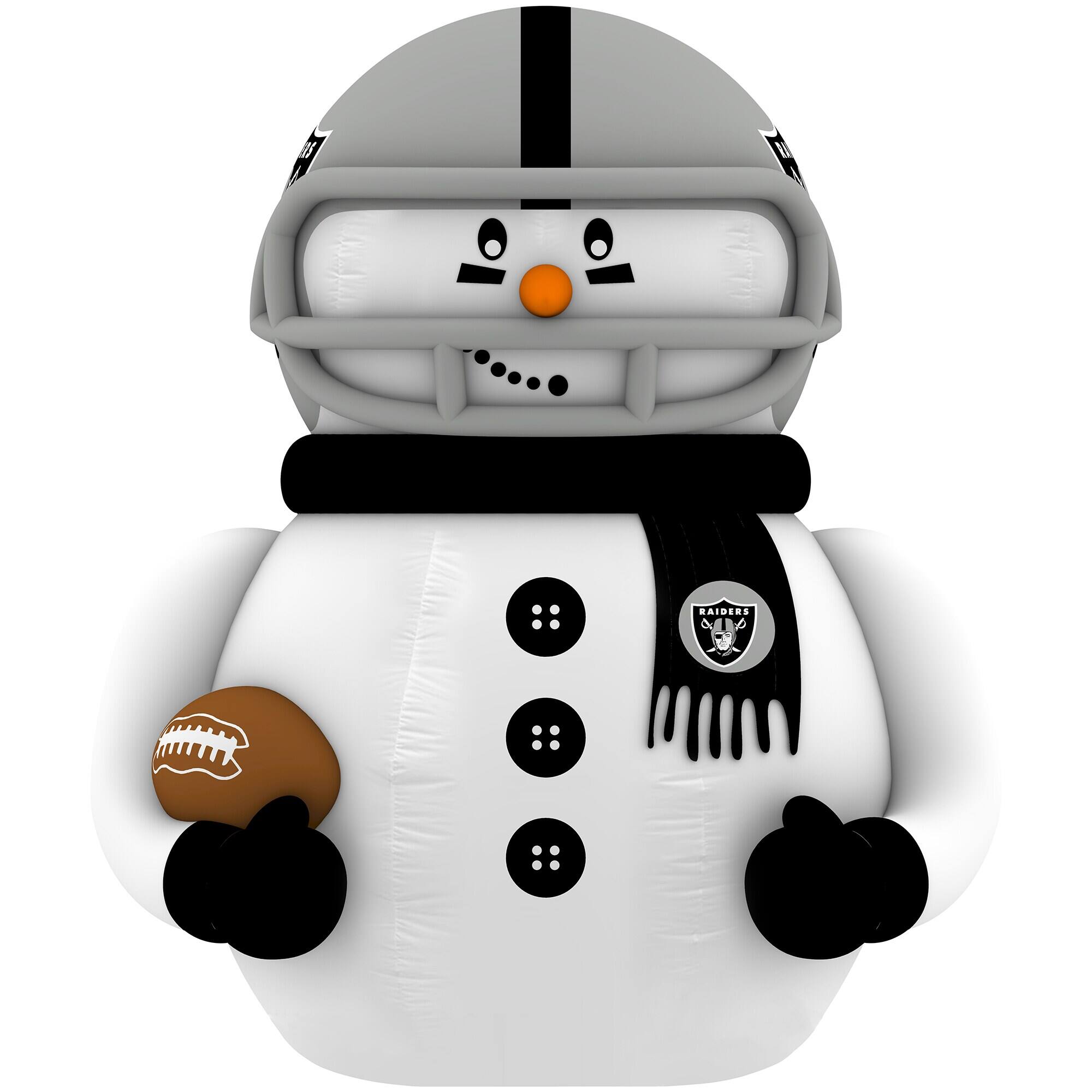 Sporticulture - Las Vegas Raiders 7' Inflatable Snowman Player - Gray