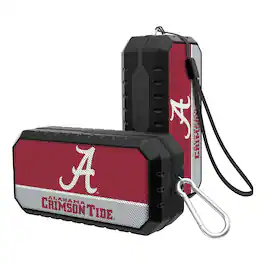 Keyscaper - Alabama Crimson Tide Secondary Logo End Zone Water Resistant Bluetooth Speaker - Multicolor