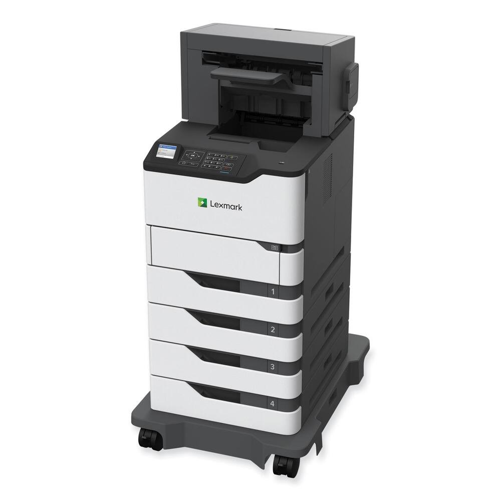 Angle. Lexmark - Lexmark MS820 MS823n Desktop Laser Printer - Monochrome - 65 ppm Mono - 1200 x 1200 dpi Print - 650 Sheets Input - Unknown.