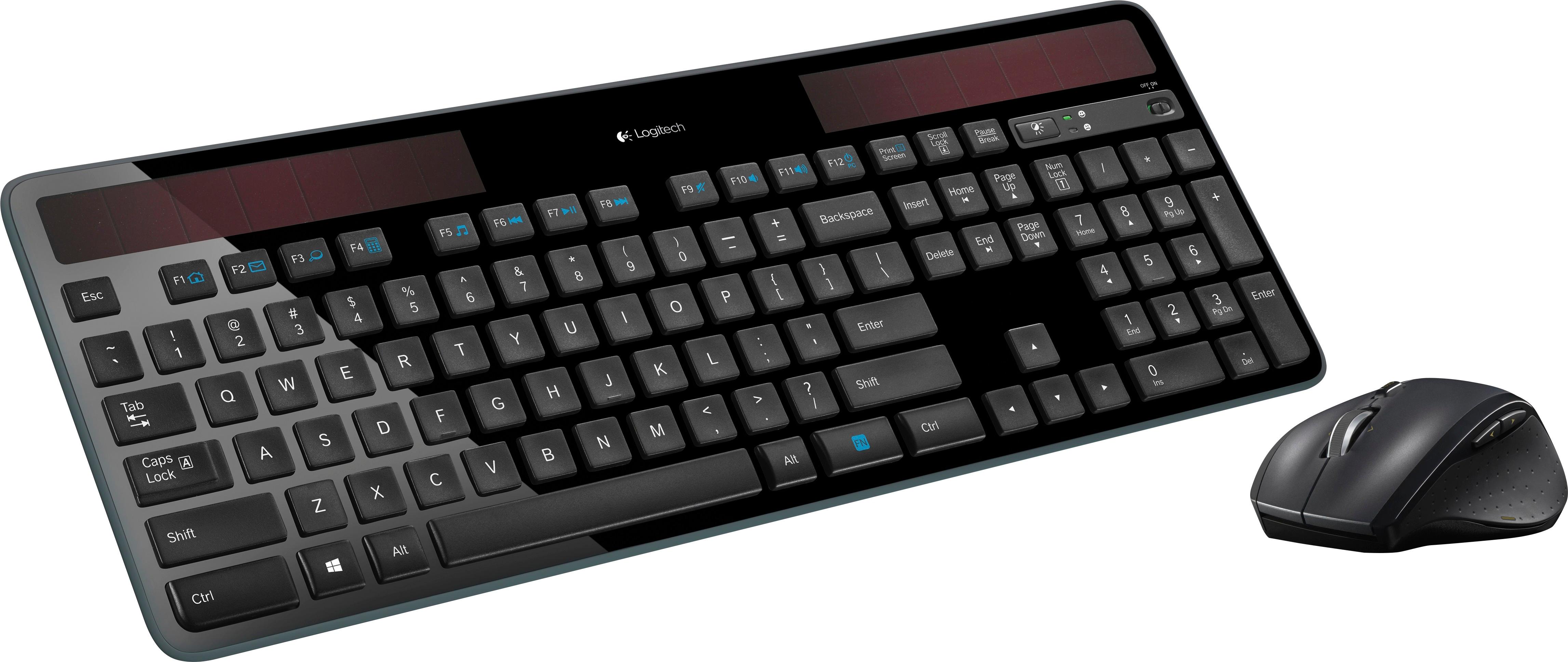Angle View: Logitech - MK520 Wireless Keyboard and Mouse Combo - Black