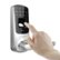 Angle Zoom. Ultraloq - Smart Lock Bluetooth Replacement Handle with Electronic and Biometric Access - Satin nickel.