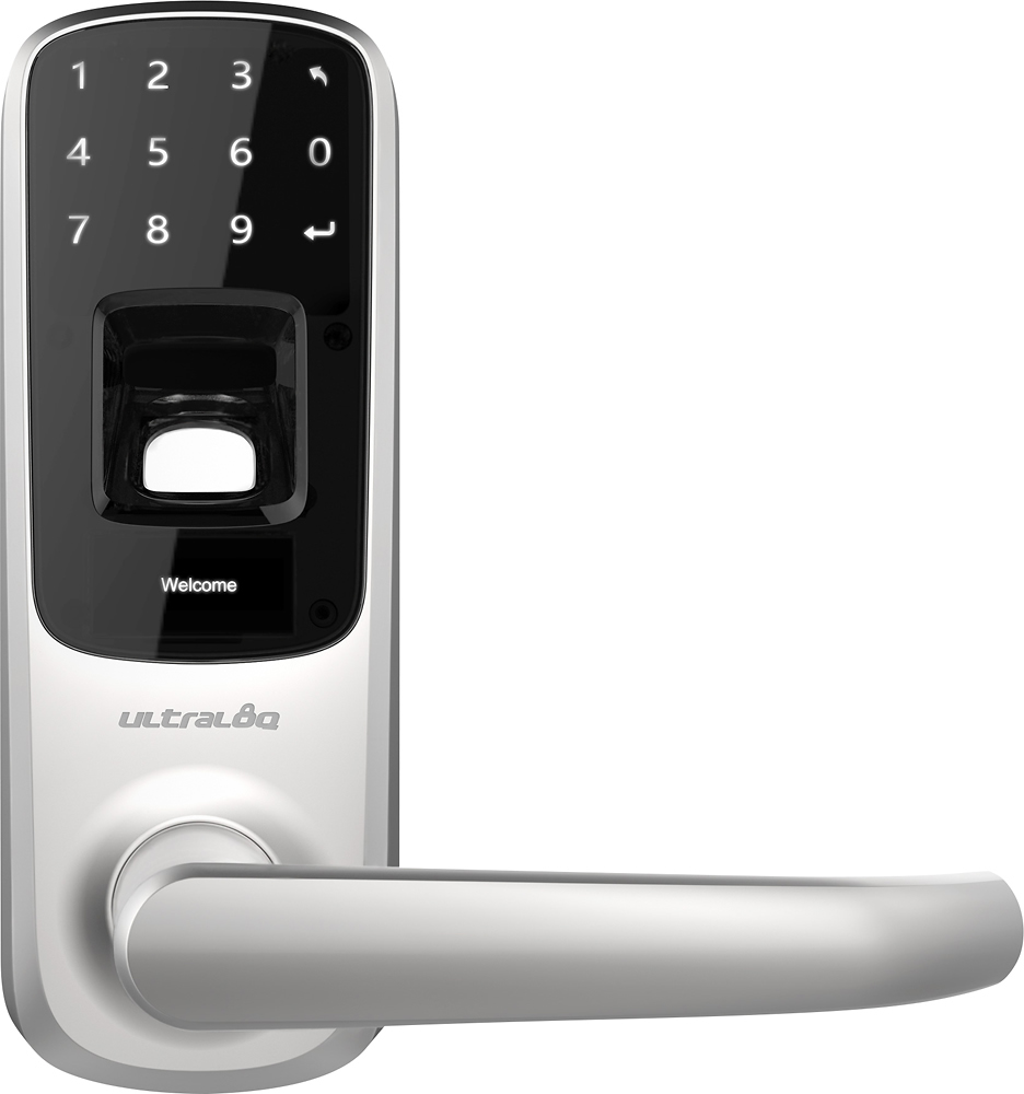 Ultraloq - Bluetooth Electronic and Biometric Smart Door Lock - Satin nickel