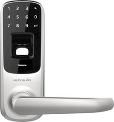 Ultraloq - Bluetooth Electronic and Biometric Smart Door Lock - Satin nickel - Front_Zoom
