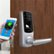 Alt View Zoom 16. Ultraloq - Smart Lock Bluetooth Replacement Handle with Electronic and Biometric Access - Satin nickel.