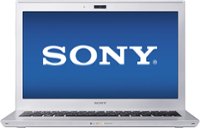 Front Standard. Sony - VAIO Ultrabook 13.3" Laptop - 4GB Memory - 500GB Hard Drive + 32GB SSD - Silver.
