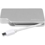 Front Zoom. StarTech.com - DisplayPort to HDMI, VGA and DVI-D Video Converter - Silver.
