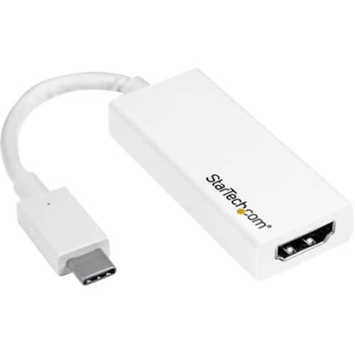 Startech Com Usb Type C To Hdmi External Video Adapter White Cdp2hdw Best Buy