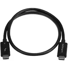 Front. StarTech.com - 1.6' 24 pin USB type C-to-24 pin USB type C cable - Black.