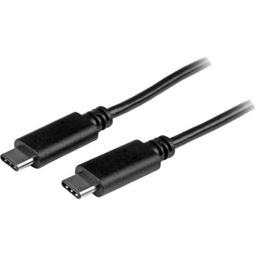 StarTech.com - 3.3' USB Type C-to-USB Type C Device Cable - Black - Larger Front