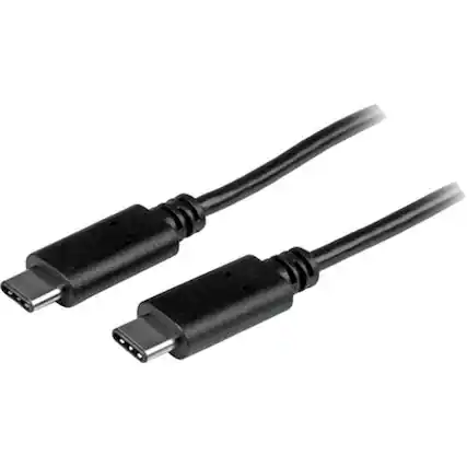 Front. StarTech.com - 3.3' USB Type C-to-USB Type C Device Cable - Black.
