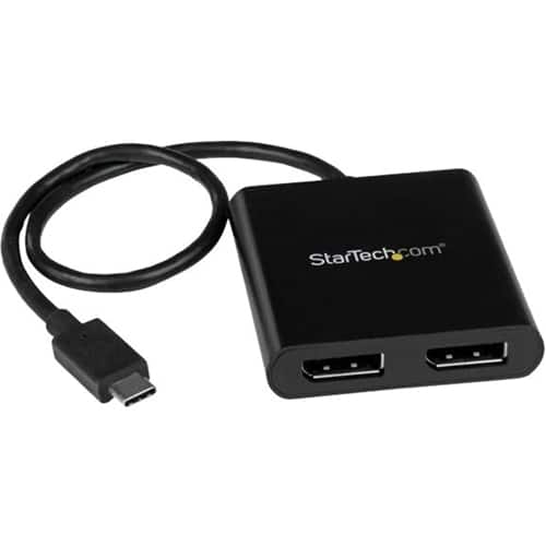 Startech Com Usb Type C To Displayport External Video Adapter Black Mstcdp122dp Best Buy