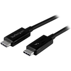 StarTech.com - 3.3' 24 pin USB type C-to-24 pin USB type C cable - Black - Front_Zoom
