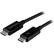 Front. StarTech.com - 3.3' 24 pin USB type C-to-24 pin USB type C cable - Black.