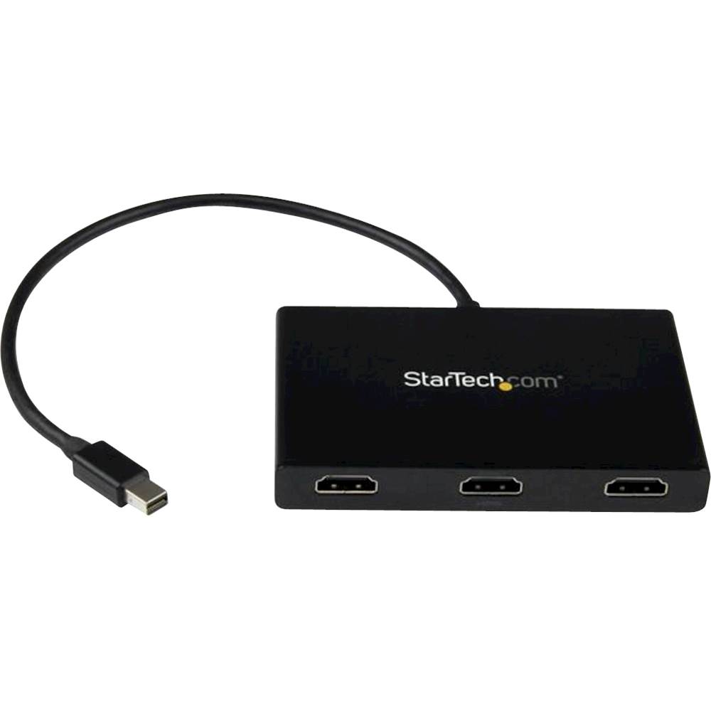 StarTech.com - MST Hub Mini DisplayPort to 3-Port HDMI Multi-Monitor Splitter - Black