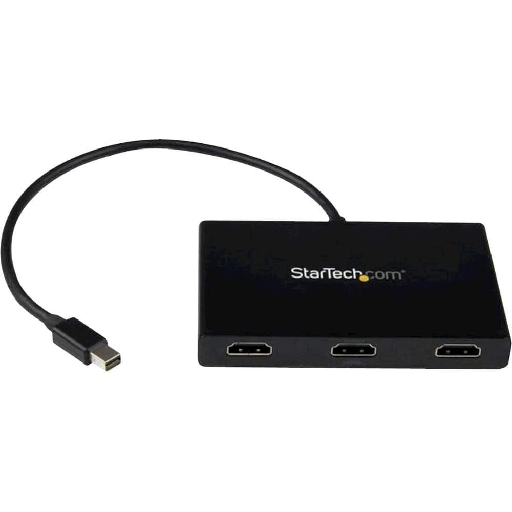 Left. StarTech.com - MST Hub Mini DisplayPort to 3-Port HDMI Multi-Monitor Splitter - Black.