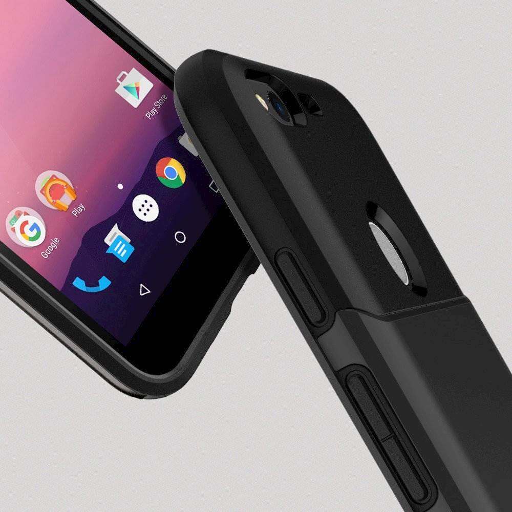 Pixel Case Spigen Slim Armor CS Hoesje Google Pixel Zwart