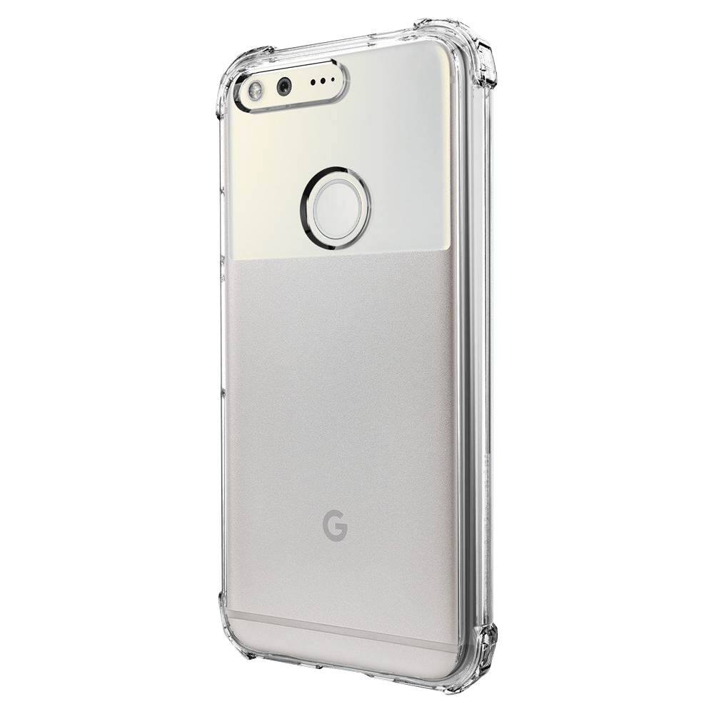 Front. Spigen - Crystal Shell Case for Google Pixel.