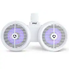 Front. Pyle - Pyle Dual Waterproof Off-Road Speakers - 8" 300W - None.