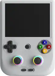 Anbernic - RG406V – 4″ IPS Touchscreen Vertical Retro Gaming Handheld (Android 13, Unisoc T820, 8 GB RAM, 128 GB SSD) - Gray - Front_Zoom