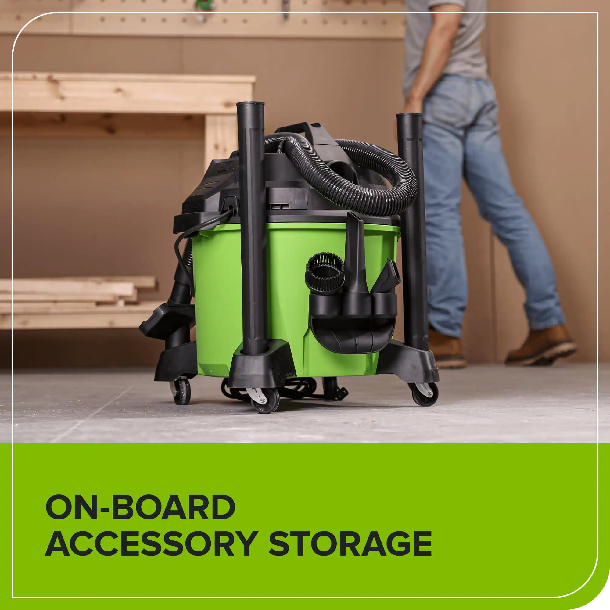 ON-BOARD ACCESSORY STORAGE