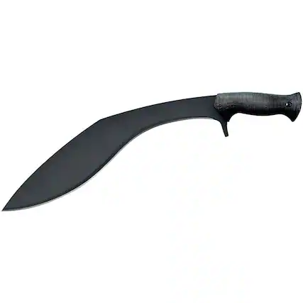 Front. Cold Steel - Cold Steel Universal Black Royal Kukri Machete Blade Replica and Secure Sheath - Black.