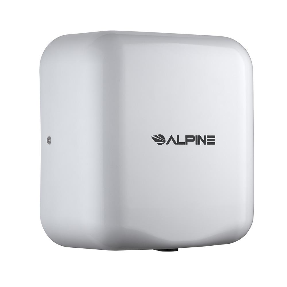Alpine Industries - Hemlock Commercial Stainless Steel Automatic 220-Volt High-Speed Electric Hand Dryer - White