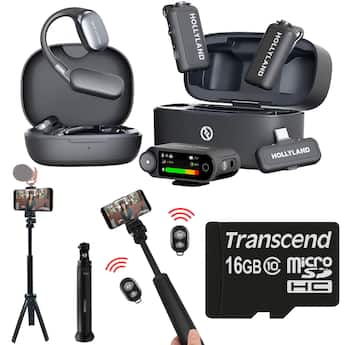 HOLLYLAND LARK MAX 2 ULTIMATE COMBO Lavalier Mic System + Tripod HOLLYLAND LARK MAX 2 ULTIMATE COMBO Lavalier Mic System + Tripod