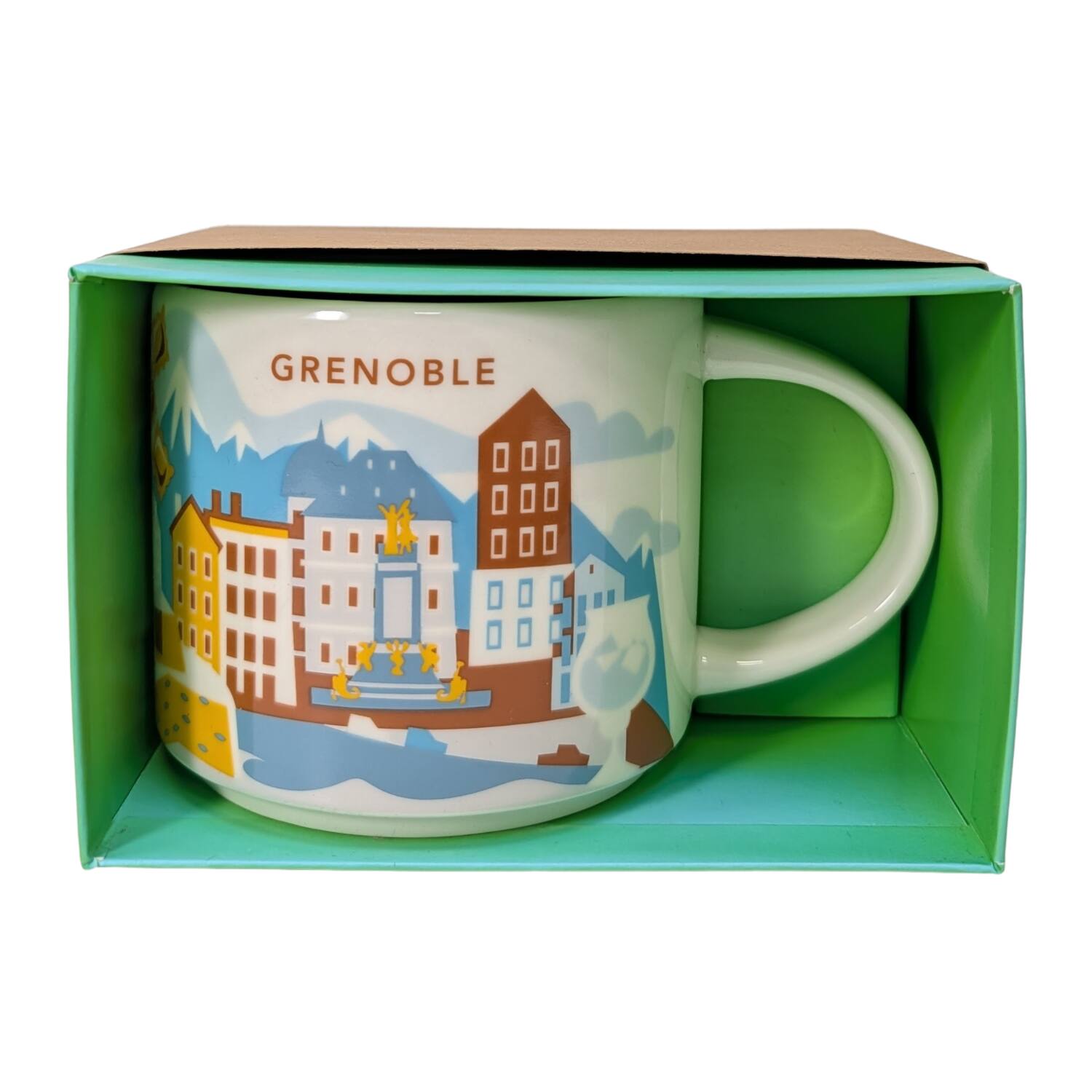 Alt View 1. Starbucks - Starbucks You Are Here Series Grenoble Ceramic Mug, 14 Oz - Blue.