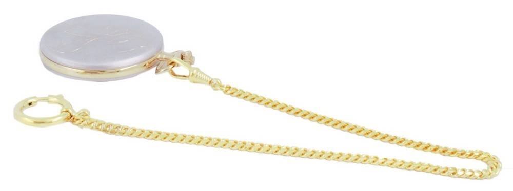 Angle. Tissot - T-Pocket Savonnettes Quartz T83.9.459.32 T83945932 Pocket Watch - White.
