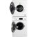 Alt View Zoom 2. Equator - 1.6 Cu. Ft. 12-Cycle Stackable Washer and 3.5 Cu. Ft. 4-Cycle Stackable Electric Dryer - White - White with Silver Trim.
