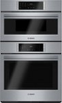 Front Zoom. Bosch - 800 Series 30" Built-In Single Electric Convection Wall oven with Built-in Microwave - Stainless steel.