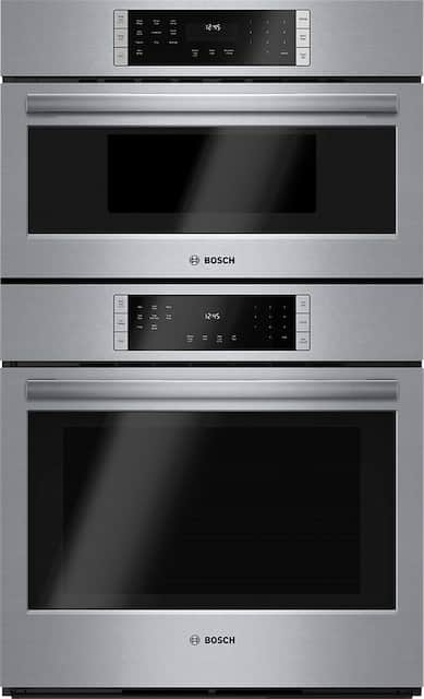 Bosch 800 Series 30 Built In Single Electric Convection Wall Oven With Built In Microwave Stainless Steel Hbl8752uc Best Buy