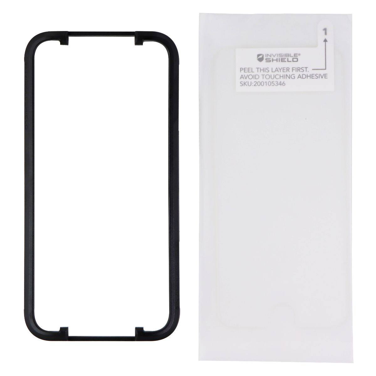 1 INVISIBLE SHIELD  
PEEL THIS LAYER FIRST.  
AVOID TOUCHING ADHESIVE  
SKU: 200105346