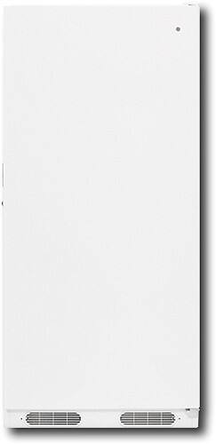 Front Standard. GE - 20.3 Cu. Ft. Upright Freezer - White.