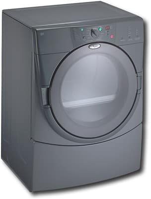 Angle Standard. Whirlpool - Duet™ Electric Dryer with Senseon™ Drying System - Pewter.