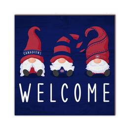 Fan Creations - Montreal Canadiens 10'' x 10'' Welcome Gnomes Sign - Multicolor