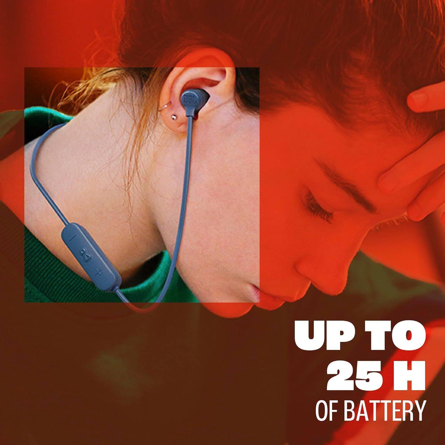 UP TO 25 H OF BATTERY