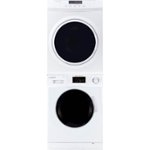 Front. Equator - 1.6 Cu. Ft. 12-Cycle Stackable Washer and 3.5 Cu. Ft. 4-Cycle Stackable Electric Dryer - White.