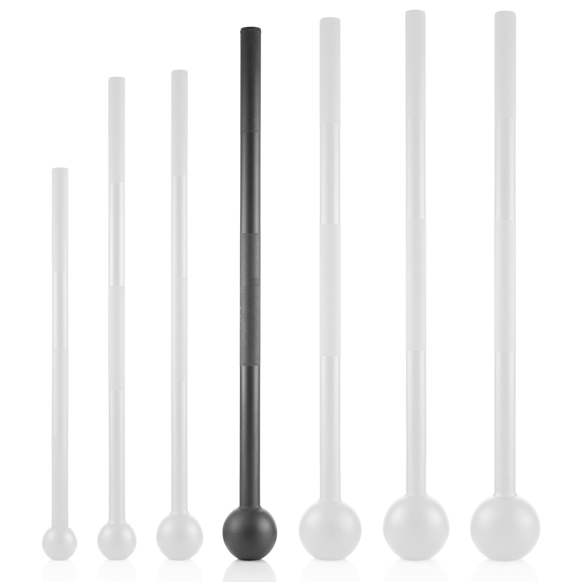 Alt View 3. Philosophy Gym - Steel Mace Bell - Mace Club for Strength Training - Full Body Workouts - Black.