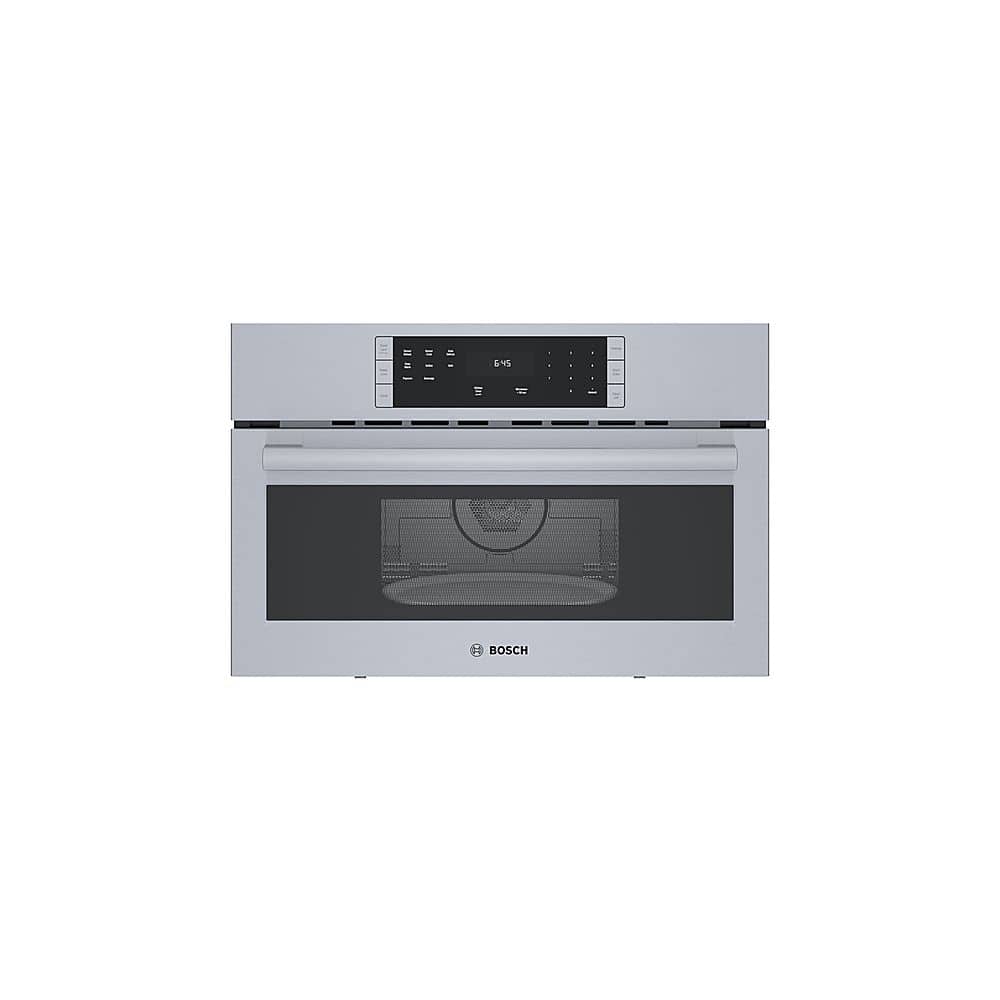 Front. Bosch - 500 Series 1.6 Cu. Ft. Built-In Microwave - Stainless Steel.