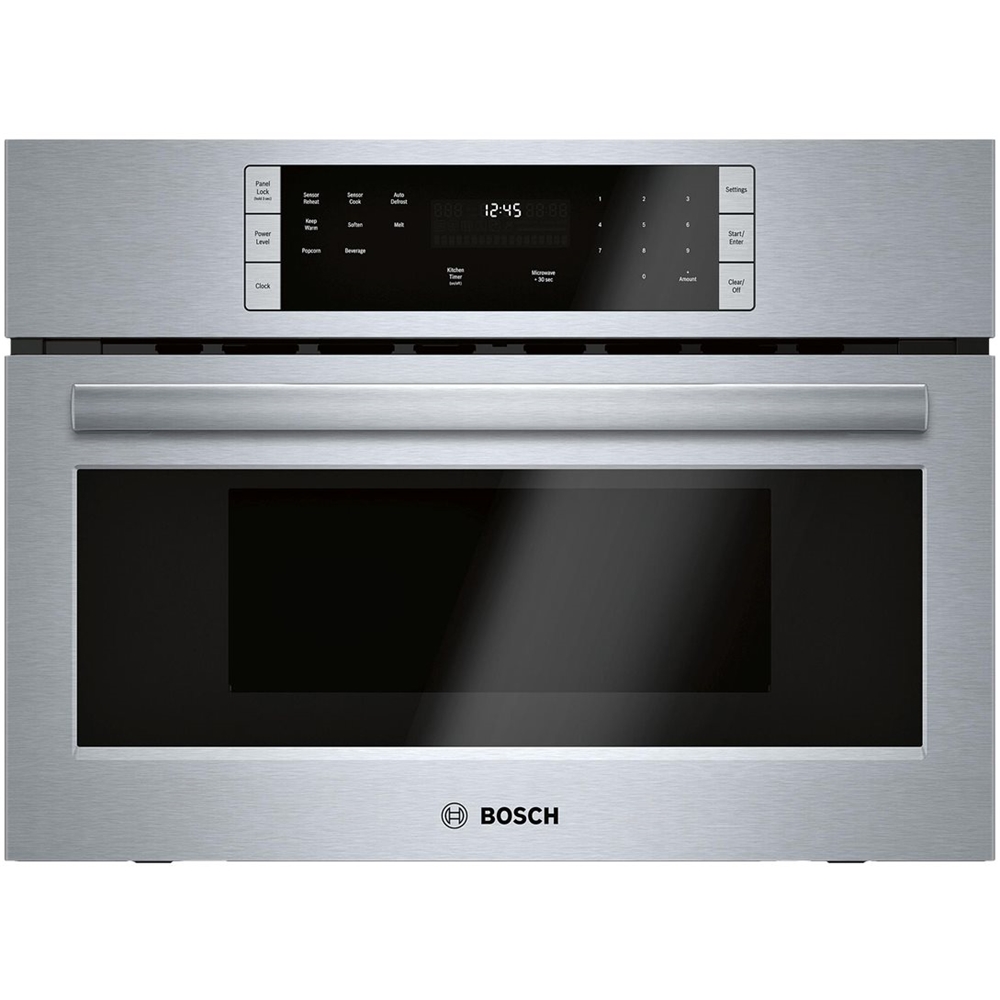Bosch 500 Series : HMB5060 2.1 cu. ft. Built-in Microwave w 1,200 Cooking  Watts - Black