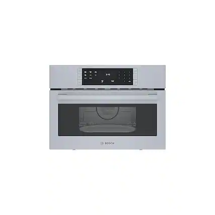 Front. Bosch - 500 Series 1.6 Cu. Ft. Built-In Microwave - Stainless Steel.