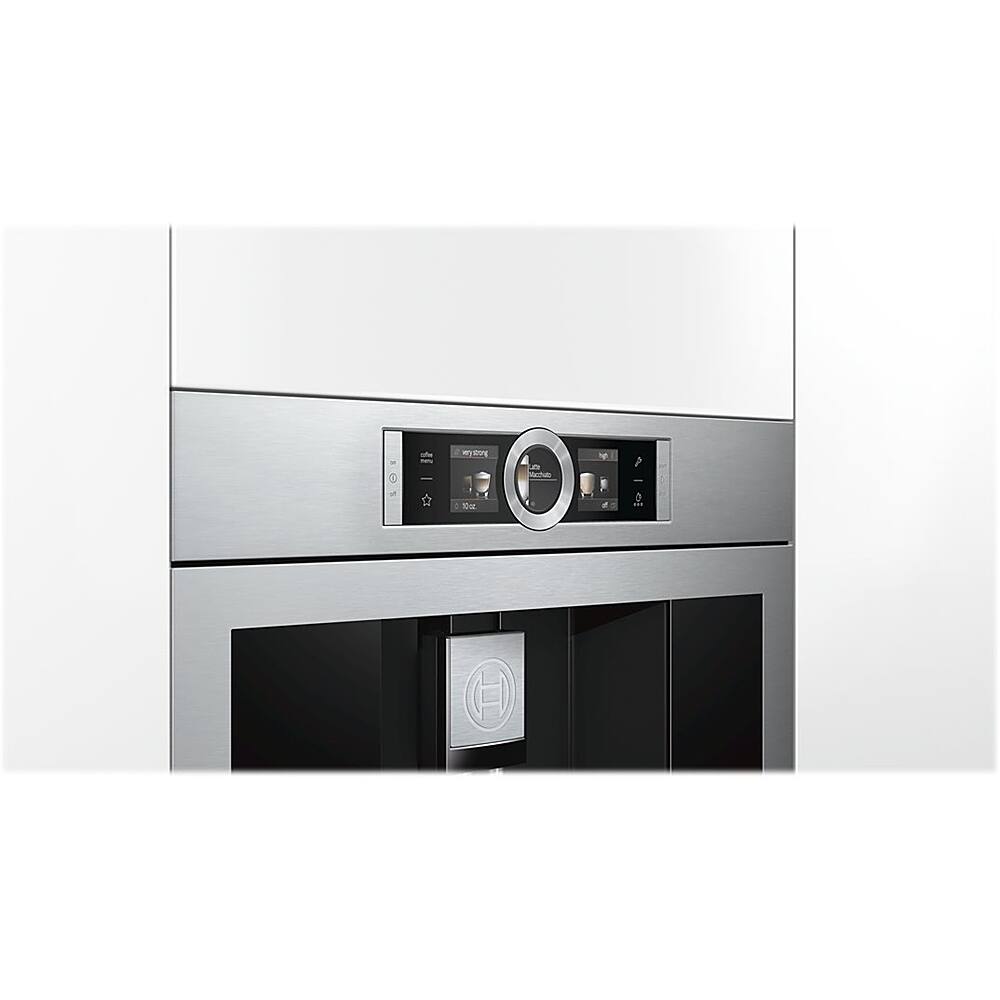 Alt View 12. Bosch - Espresso Machine with 19 bars of pressure and Milk Frother - Stainless steel.