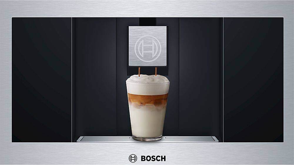 Alt View 1. Bosch - Espresso Machine with 19 bars of pressure and Milk Frother - Stainless steel.