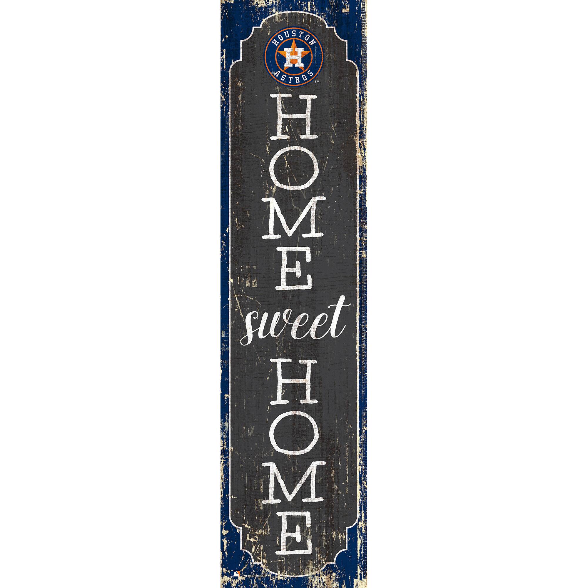 Houston Astros 24" Home Sweet Home Leaner Sign