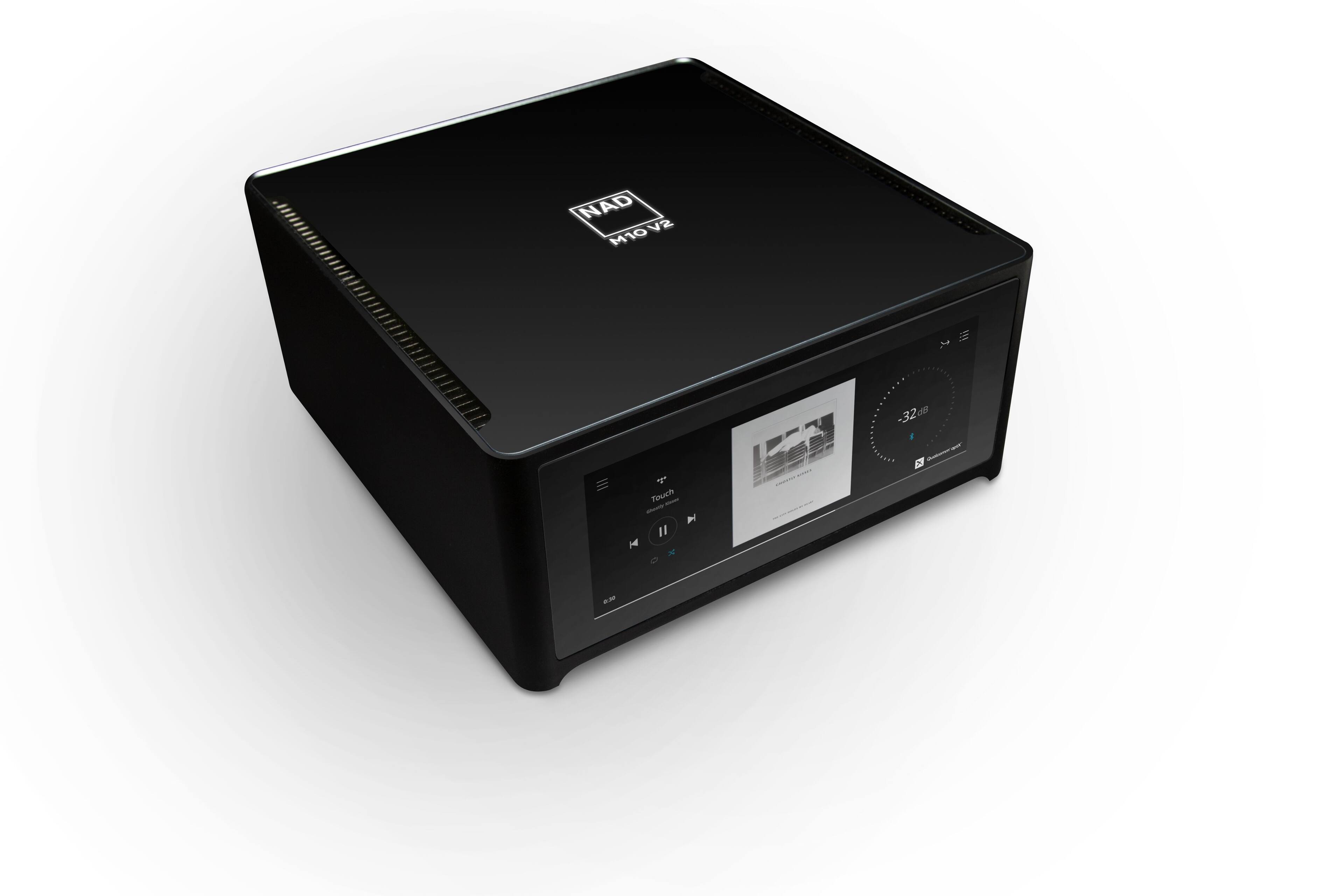 Angle. NAD - M10 V2 100W 4.2Ch BluOS Streaming/Hybrid Digital nCore Amplifier - Black.