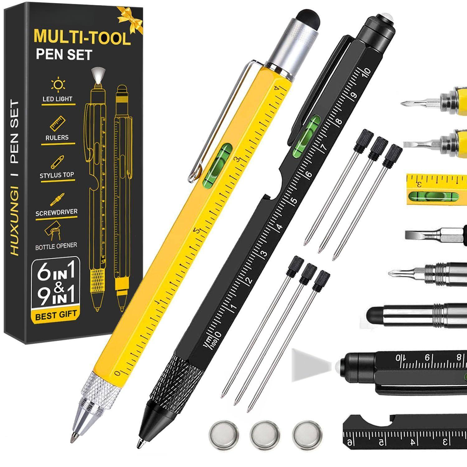 MULTI-TOOL PEN SET

LED LIGHT
RULERS
STYLUS TOP
SCREWDRIVER
BOTTLE OPENER

6 IN 1 & 9 IN 1

BEST GIFT

HU XUNGI