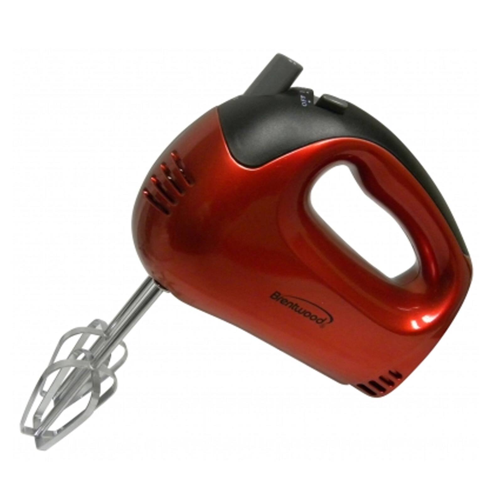 Brentwood - 5-Speed Hand Mixer - Red