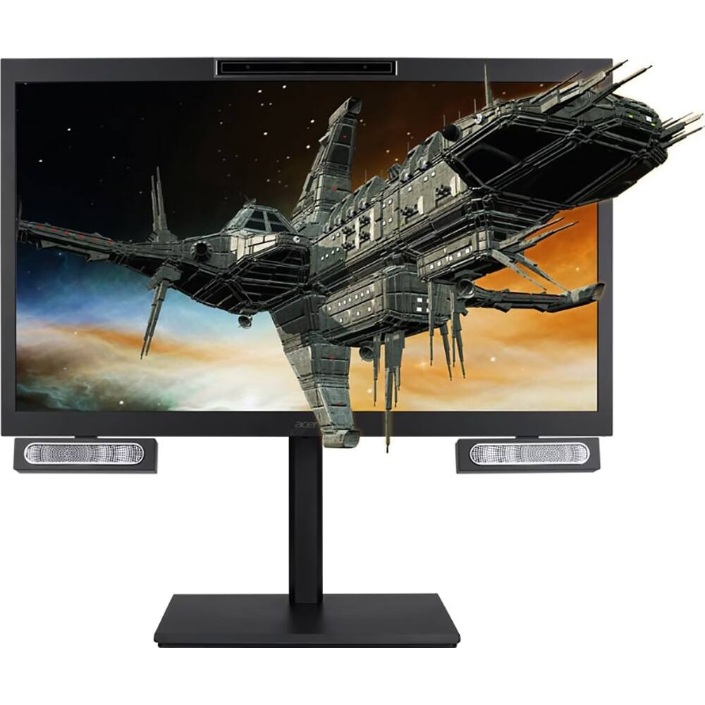 Front. Acer - SpatialLabs 27" AG VA Monitor 	FF.R2CAA.003 - Black.